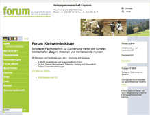 Tablet Screenshot of forum.caprovis.ch